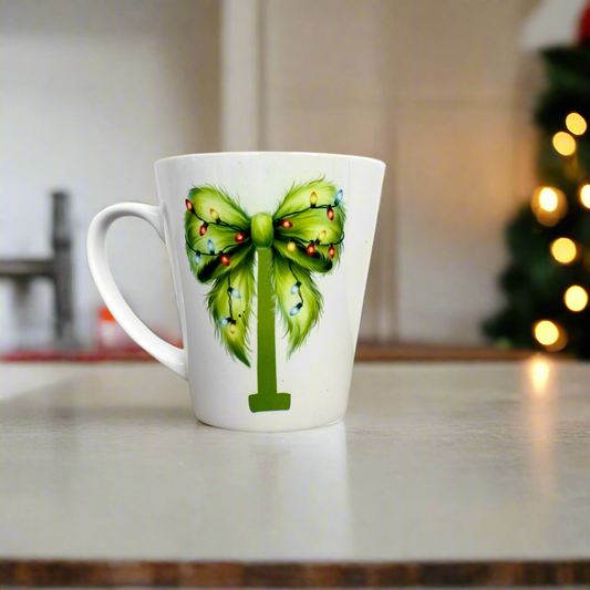 Fizzy Green Initial Mini Initial Latte Mug