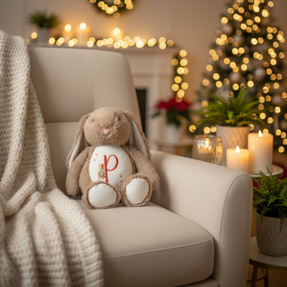 Nutcracker Initial Floppy Rabbit Plush Teddy