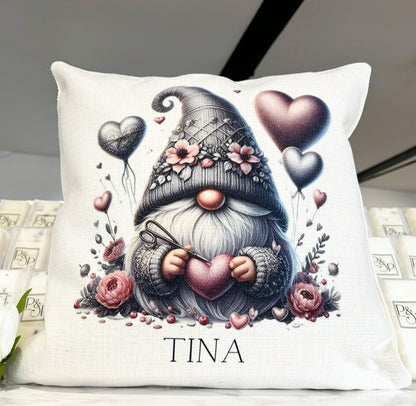 Grey and Pink Sitting Gonk Design