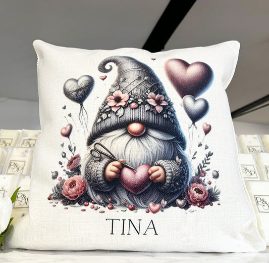 Grey and Pink Sitting Gonk Design