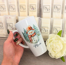 New Latte Ceramic Mug 17oz inc Box Snowman Design