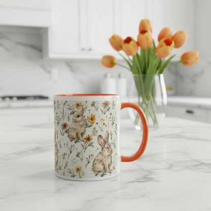 Floral Rabbit Spring Mug