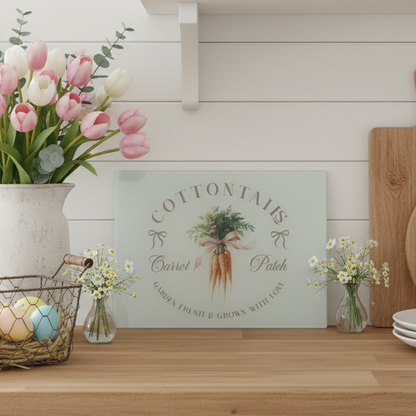 Carrot Patch Vintage Spring Chopping Board A3