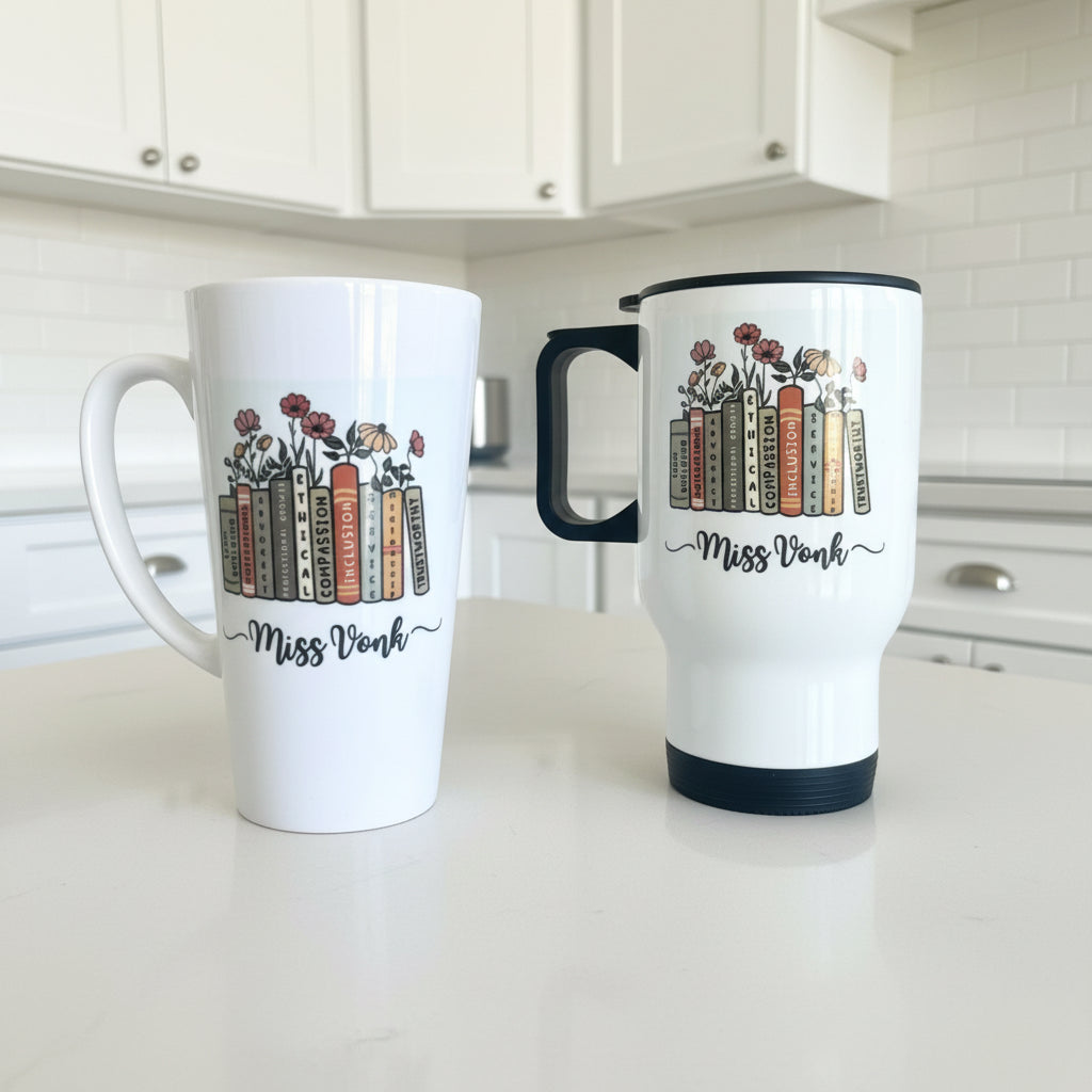 Teacher Travel Mug 14oz and Mini Latte Bundle