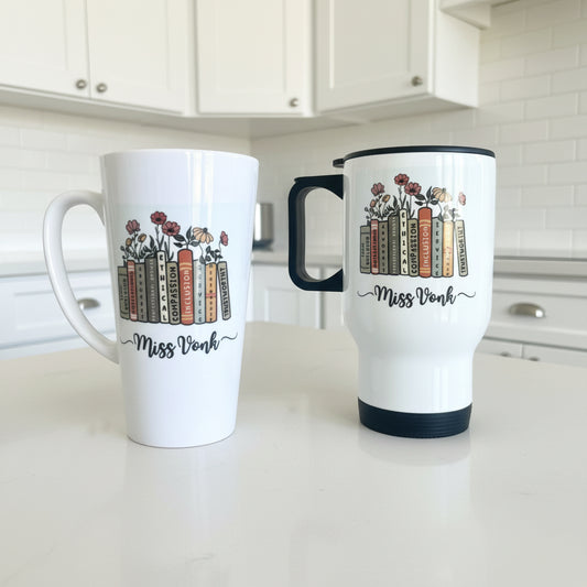Teacher Travel Mug 14oz and Mini Latte Bundle