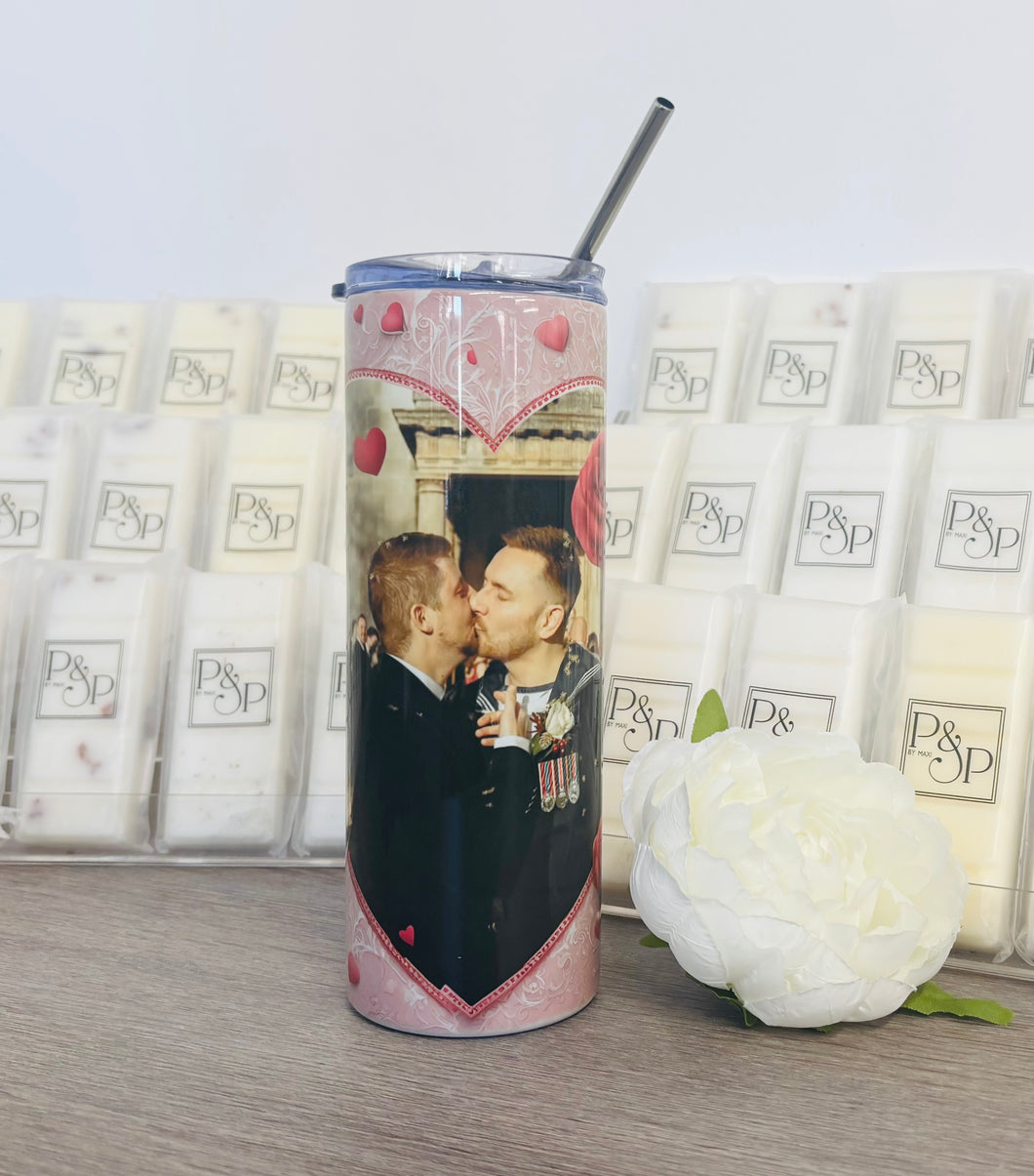 Love Heart Photo Tumbler