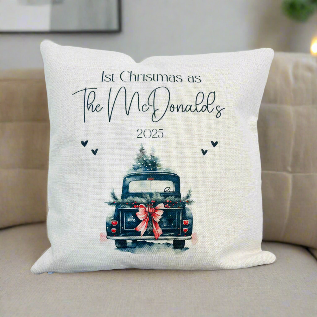 Personalised Black Christmas Truck Design (Various Products)