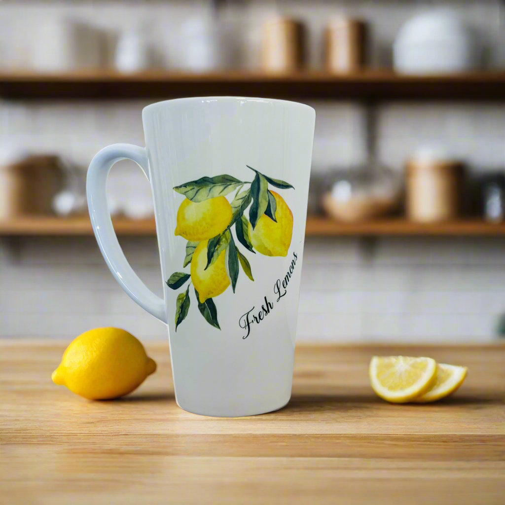 Fresh Lemon 17oz Latte Mug