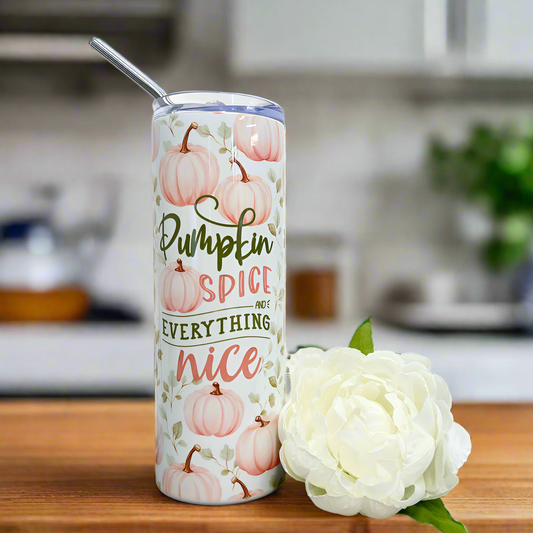 Pumpkin Spice & Everything Nice Skinny Tumbler 600ml