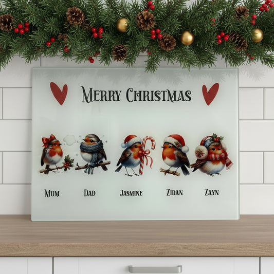 Robin Family - A3 Splashback / Choppingboard