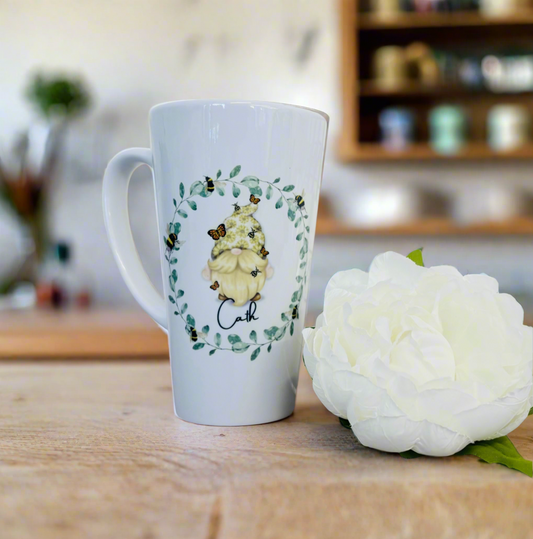 New Latte Ceramic Mug 17oz Spring Bee Gonk inc Box