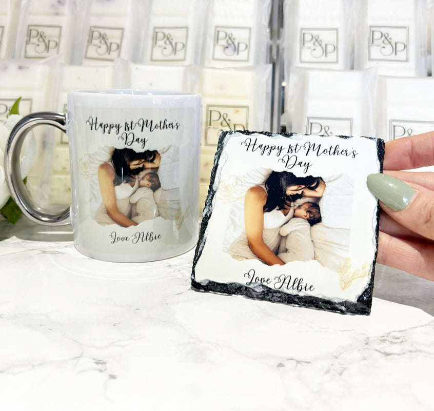 Happy 1st Mother’s Day Mug & Coaster Bundle