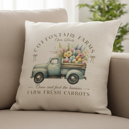 Vintage Spring Truck Design Cushion