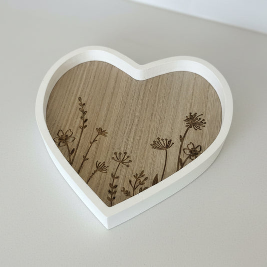 Heart Wooden Tray