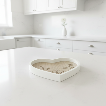 Heart Wooden Tray