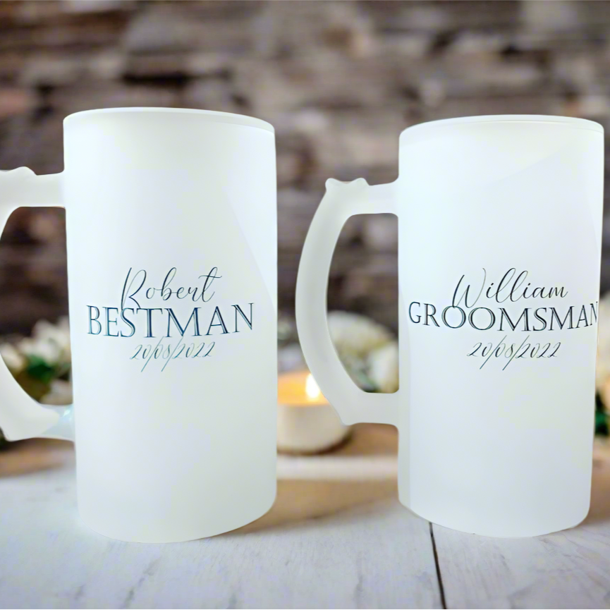 Best Man/Groomsman - Frosted Stein (Personalised)