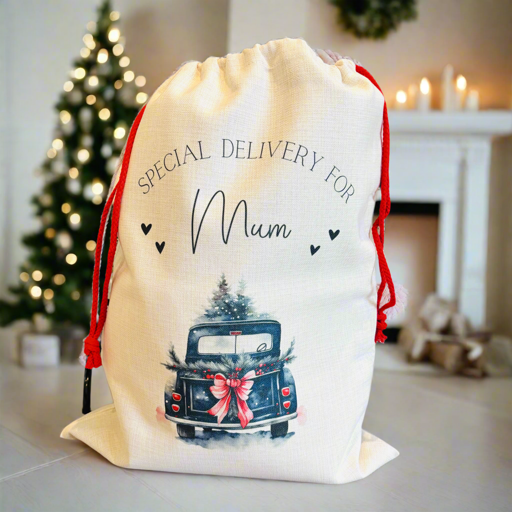 Christmas Truck Santa Sack