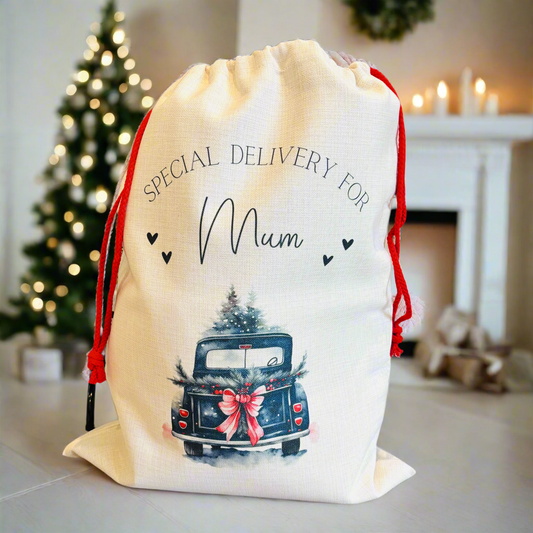 Christmas Truck Santa Sack