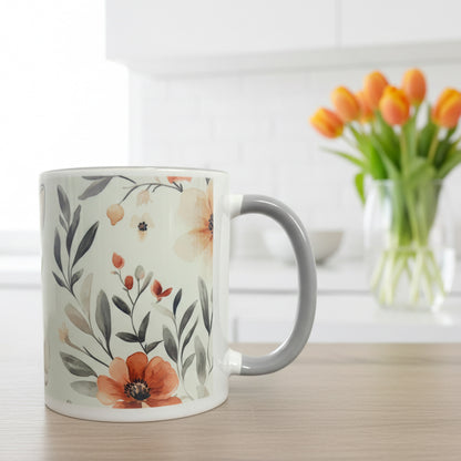 Bunny Grey Handle Mug
