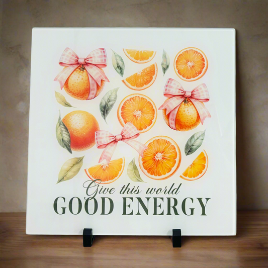 Good Energy Vintage Orange 30cm Chopping Board