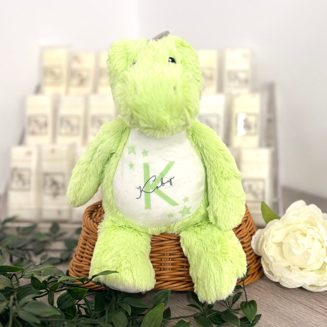 Dinosaur Plush Teddy - Initial and Name