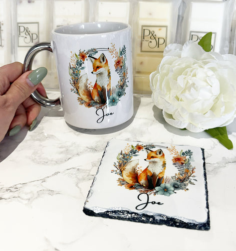 Fox Mug and Coaster Set