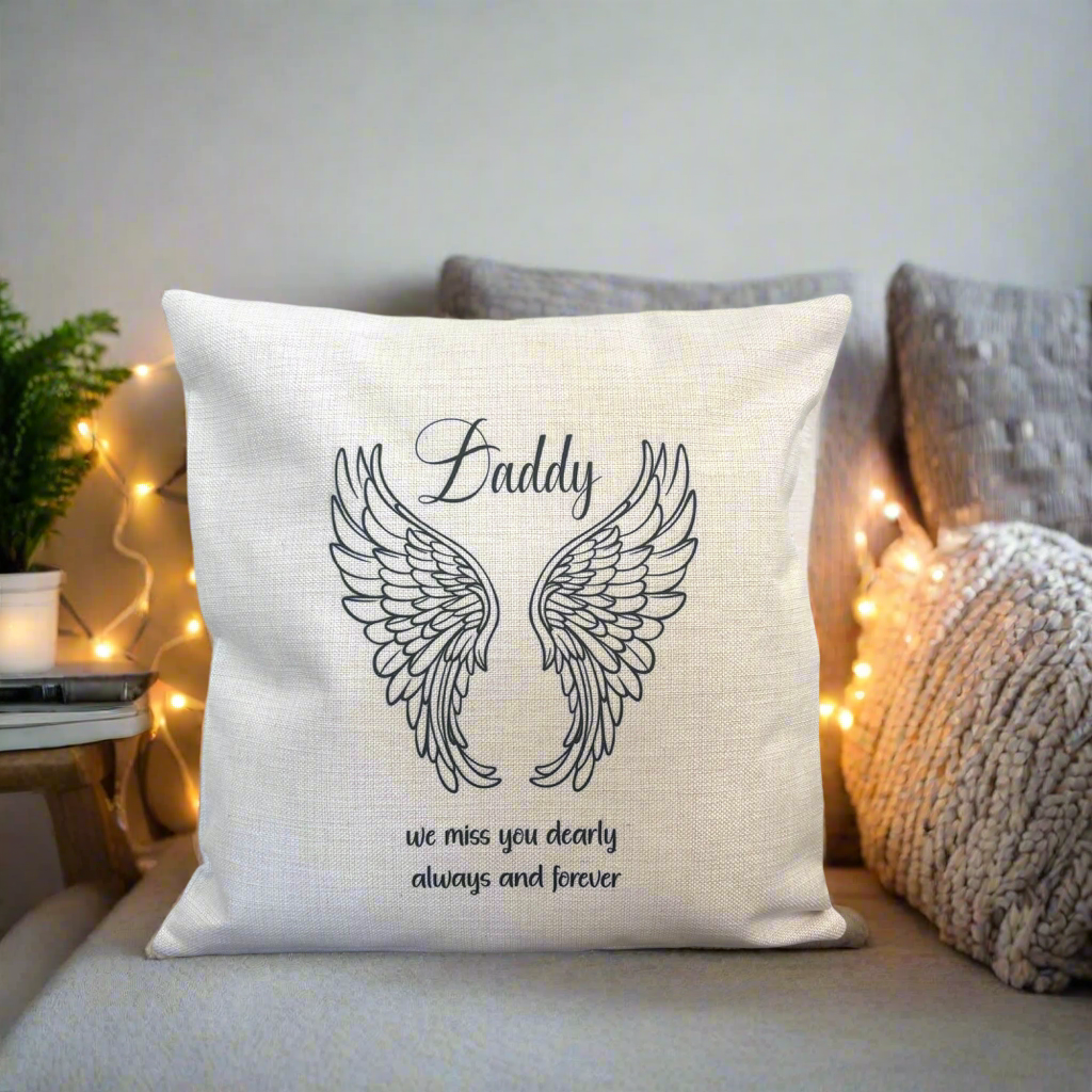Hug me tight Angel Wing Filled Cushion