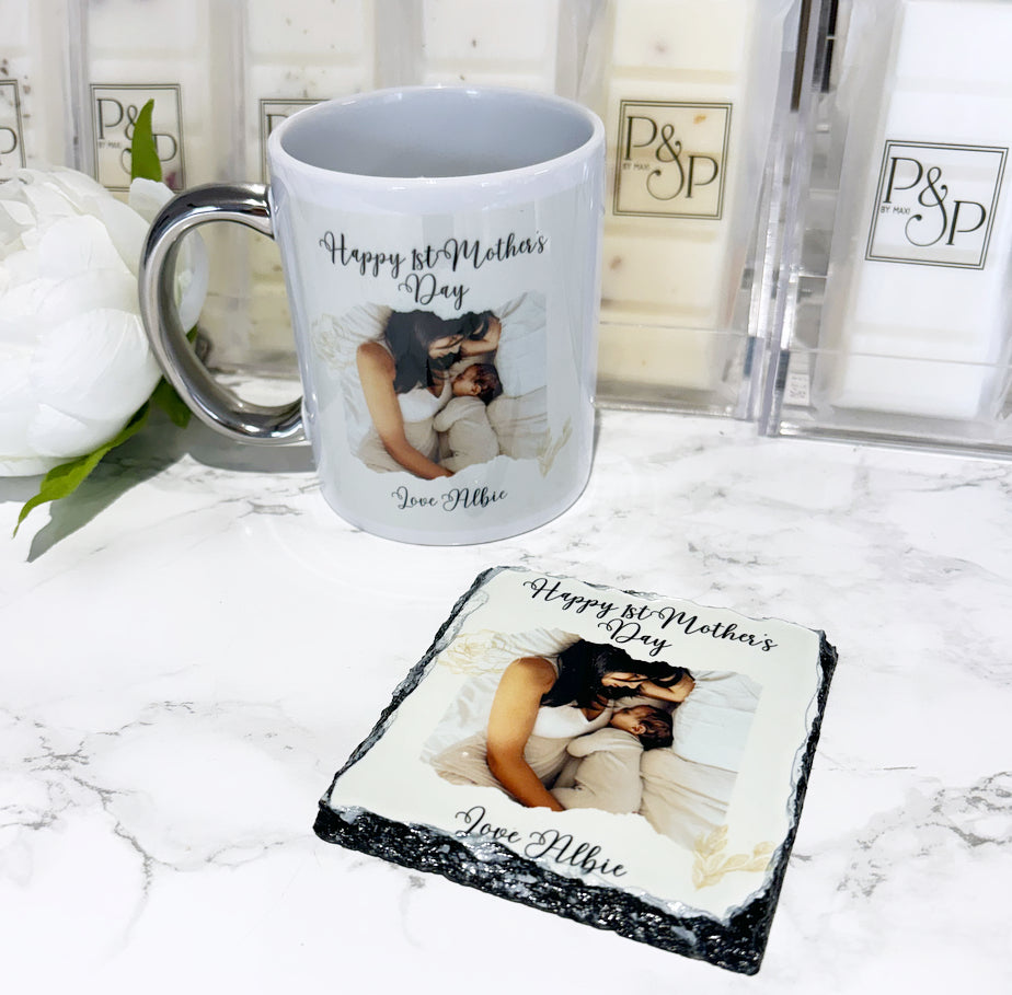 Happy 1st Mother’s Day Mug & Coaster Bundle