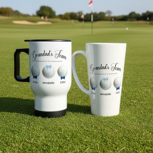 Golfing Team Latte and Travel Mug