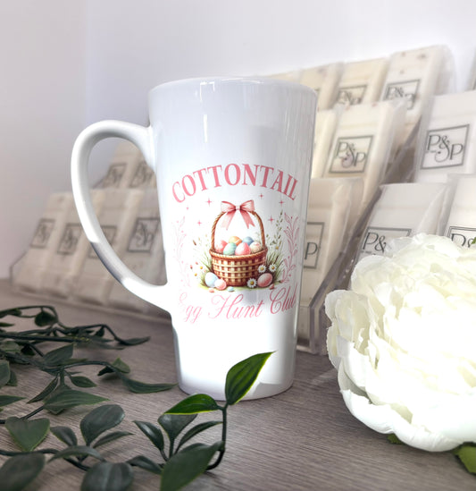 New Latte CottonTail Egg Hunt Ceramic Mug 17oz inc Box