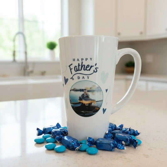 Happy Father’s Day Ceramic Latte Photo Mug 17oz