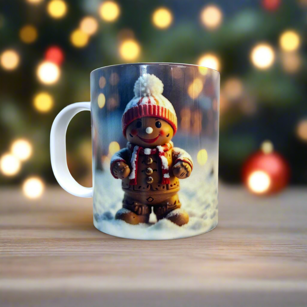Plastic/ Polymere Mug Gingerbread Designs
