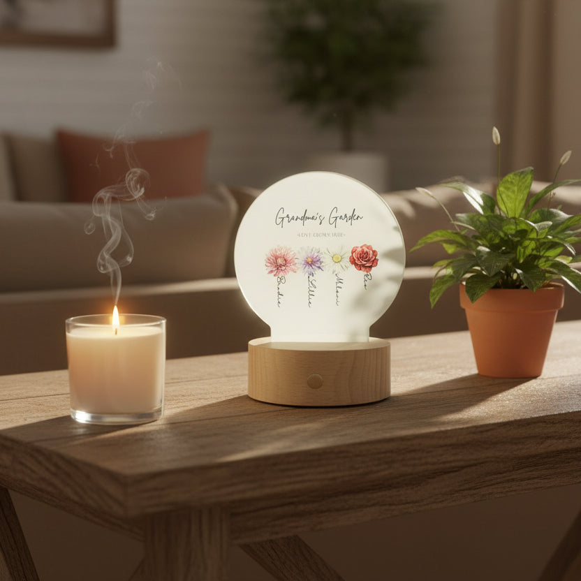 Love Grows Here - Circle LED Light (Don’t forget to leave us the name for who’s Garden this is)