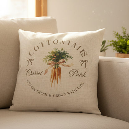Vintage Spring Carrot Design Cushion