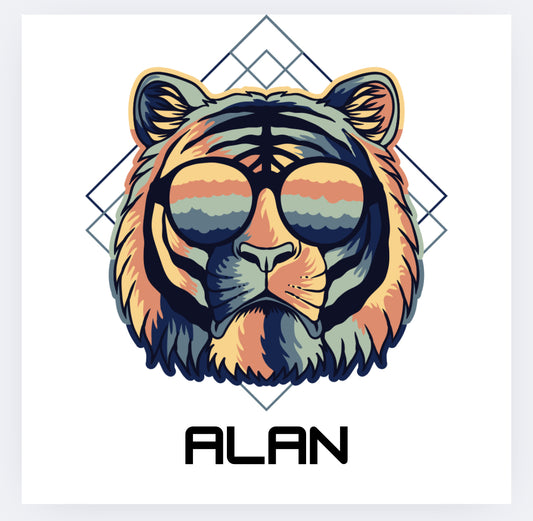 Back to school sports bottle tiger 2