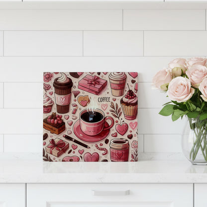 Coffee and Cake Chopping Board 30cm