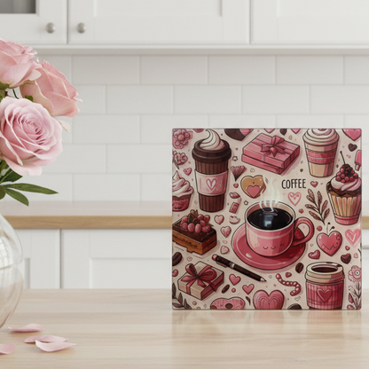 Coffee and Cake Chopping Board 30cm