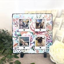 4 Photo leopard Print 19cm Photo Slate