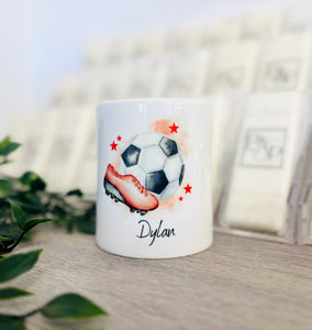 Ceramic Money Box Football Design