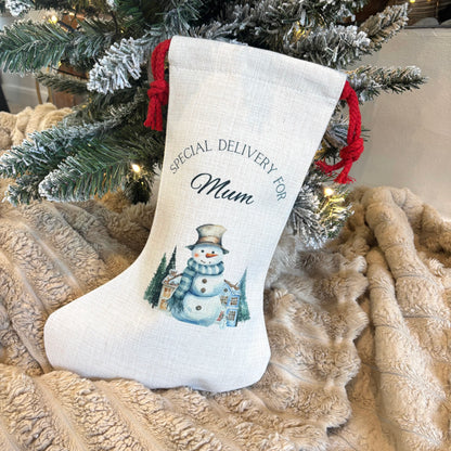 Snowman Santa Sack