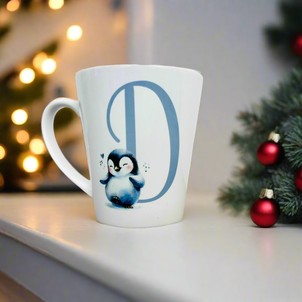 Penguin Initial Mini Initial Latte Mug