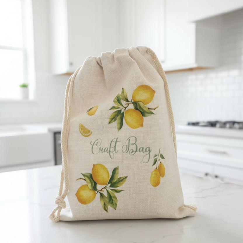 Lemon Linen Sack