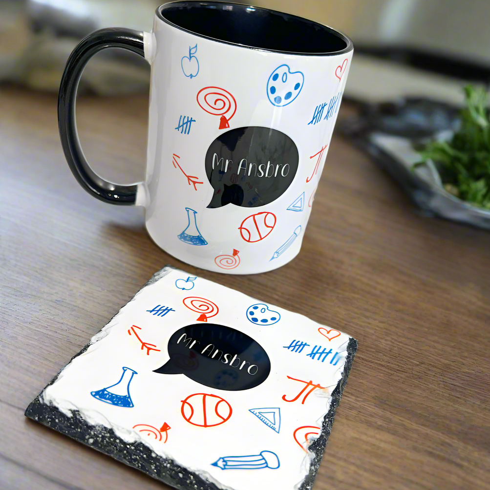 Teacher Bundle Doodle (Mug & Coaster)