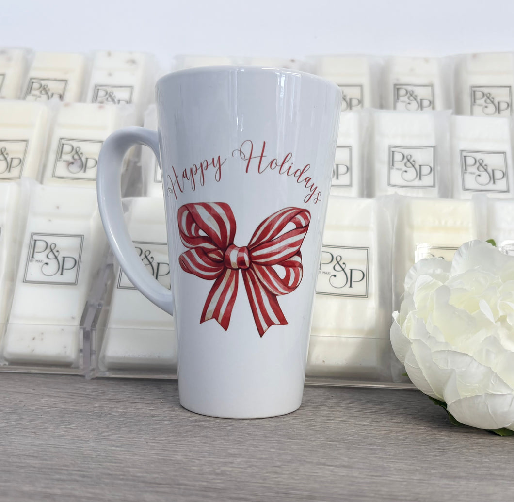 Latte Mug “Happy Holidays” (made duplicate)