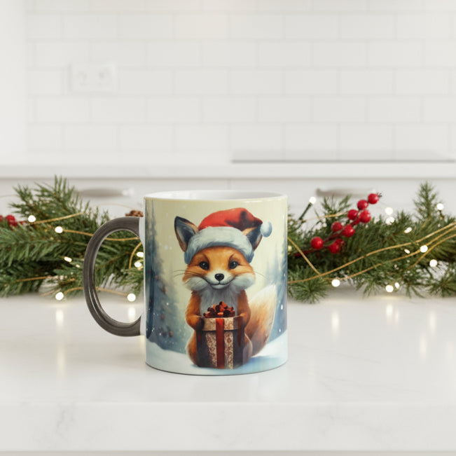 Plastic/ Polymere Mug Christmas Fox Designs