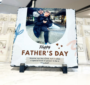 BUNDLE: Step Dad Photo Slate & Step Dad Flask