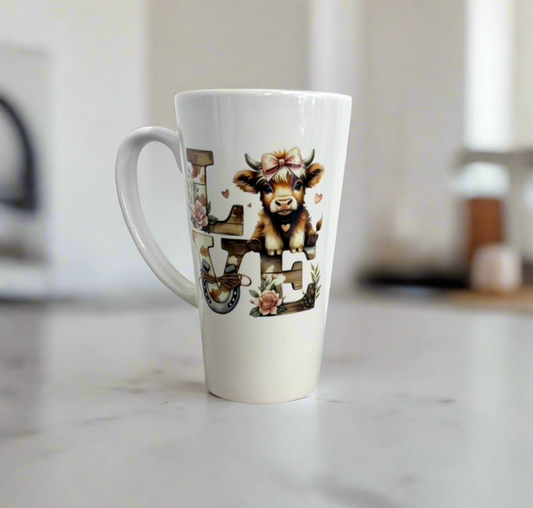 Highland Cow Love Latte Mug