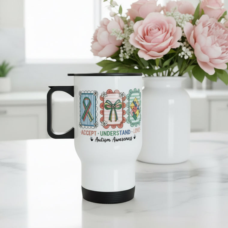 Travel Mug 14oz Autism Awareness