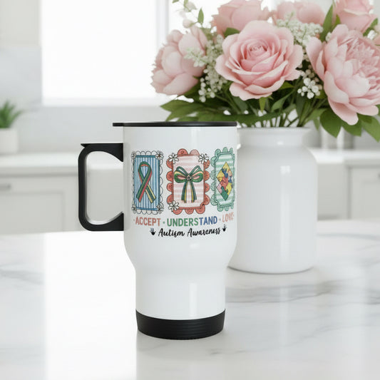 Travel Mug 14oz Autism Awareness