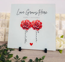 Love Grows Here Valentines Special 30cm Chopping Board / Splashback